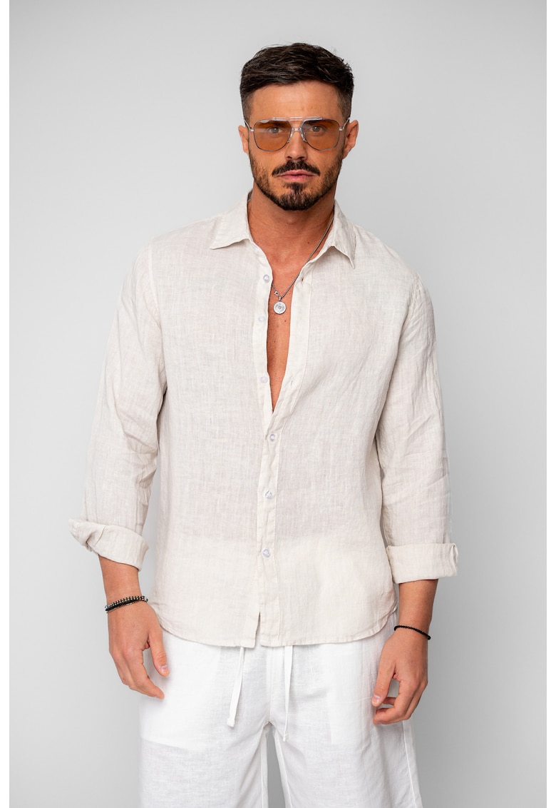 Camasa din 100% In Beige 20758 - Bej