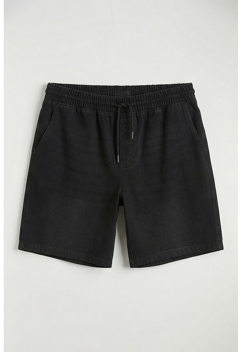 Blugi scurti cu talie elastica - Negru