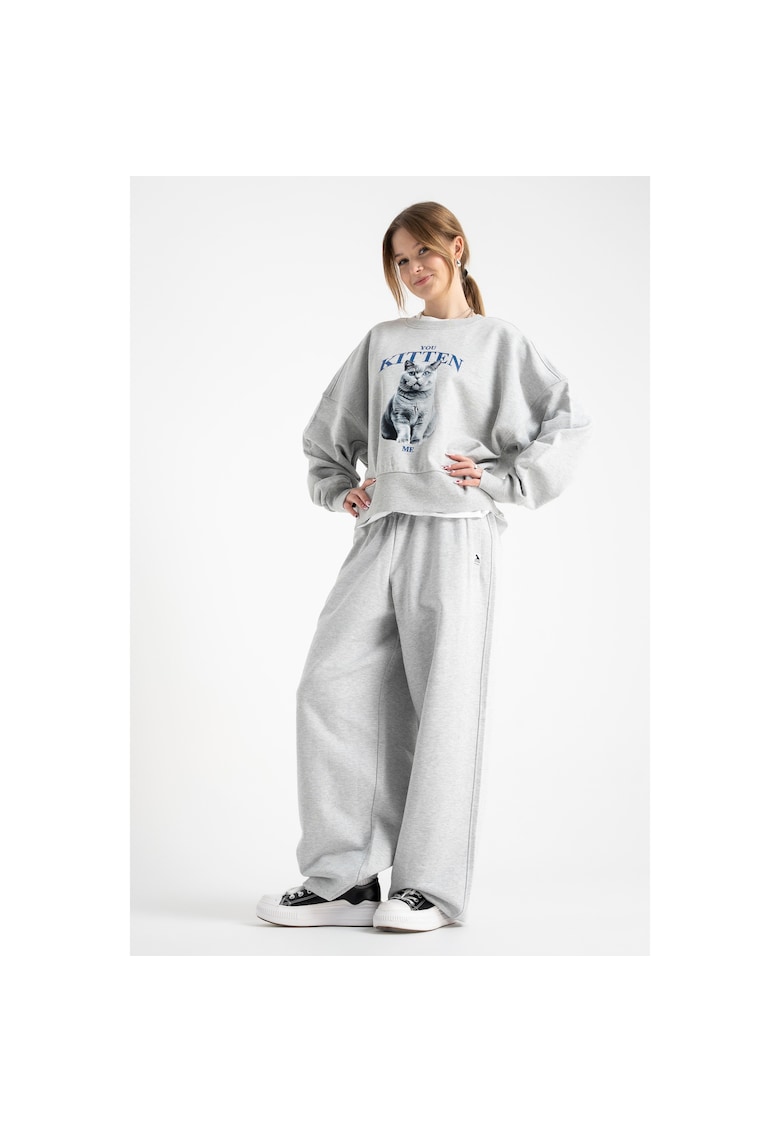 Pantaloni de trening supradimensionati cu buzunare