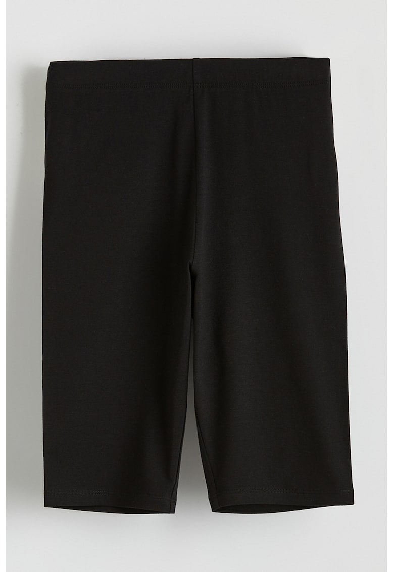Colanti scurti slim fit - Negru