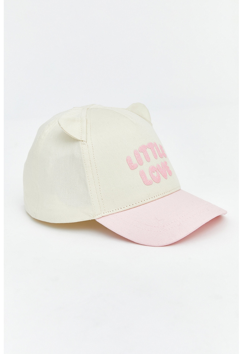 Sapca cu design urechi - Crem
