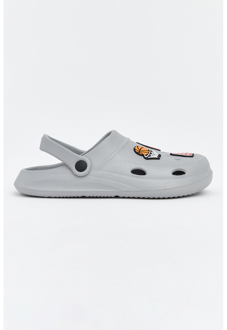 Saboti slingback pentru baschet - Rosu/Portocaliu/Gri inchis