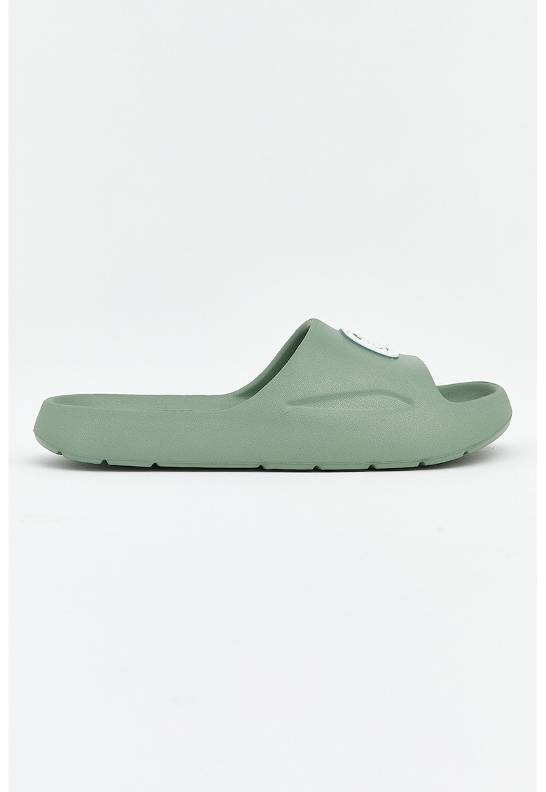 Papuci cu aplicatie controler - Alb/Verde aquamarin