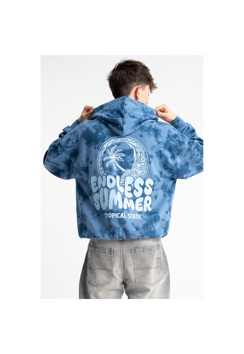 Hanorac cu imprimeu Tie-Dye BOXY