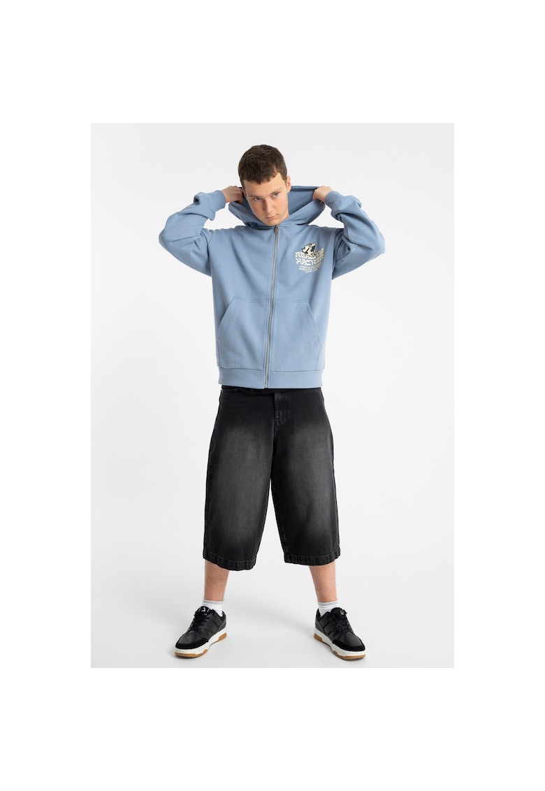 Blugi scurti cu aspect decolorat