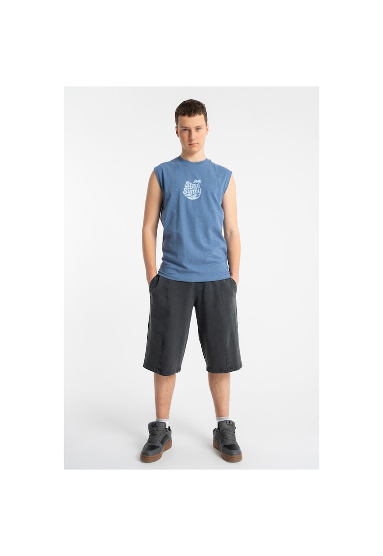 Pantaloni scurti lejeri cu aspect decolorat