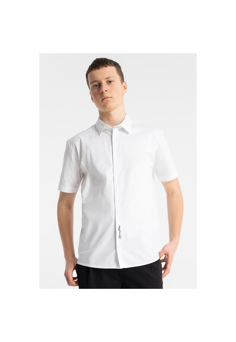 Camasa din amestec de bumbac cu maneca scurta