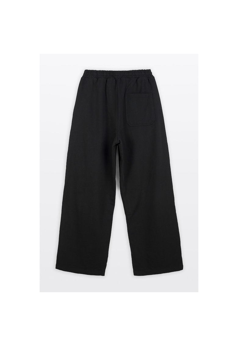 Pantaloni de trening uni cu croiala ampla -