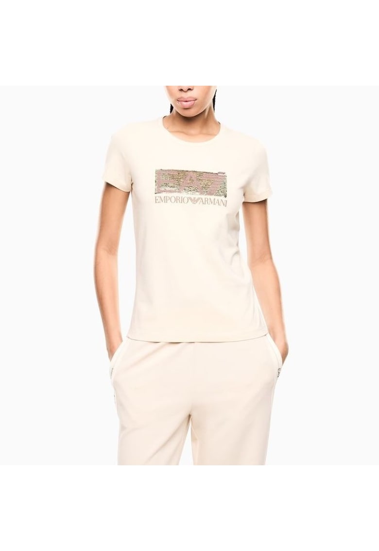 Tricou TRAIN LOGO SERIES W PAILLETS TEE CROSSOVER-7W001093-AF10373-U1088