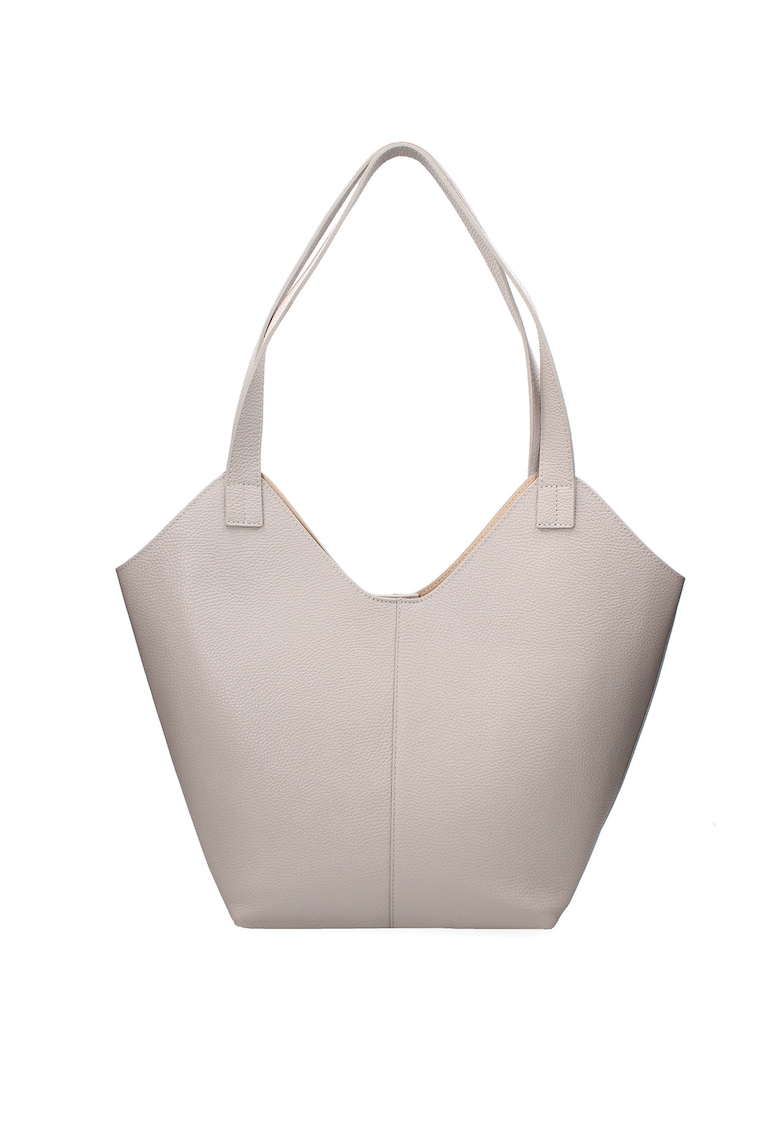 Geanta hobo de piele - Gri