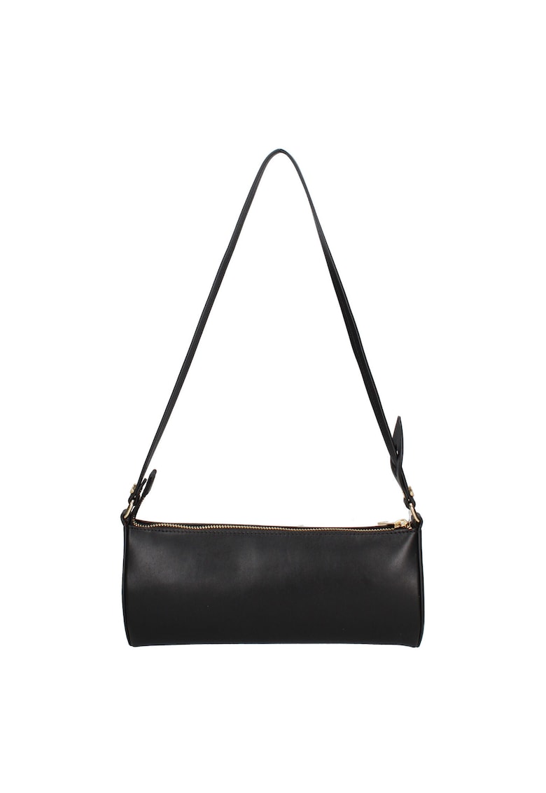 Geanta baguette de piele - Negru