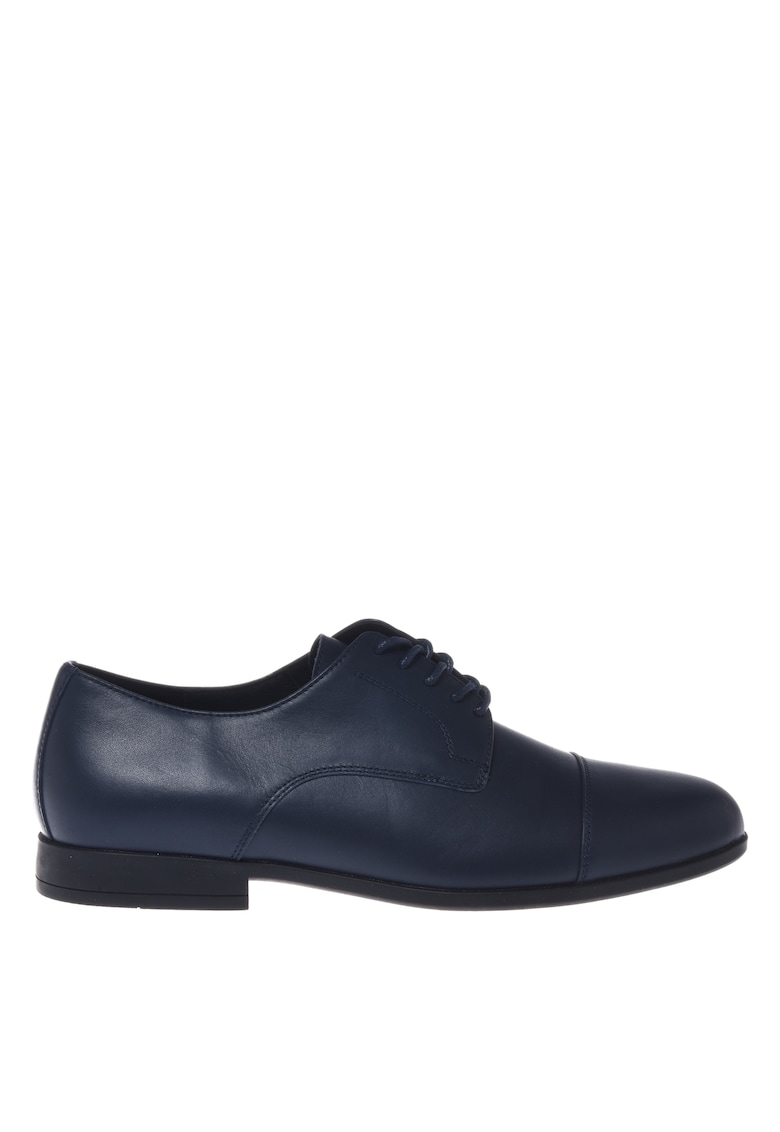 Pantofi derby de piele cu siret - Albastru