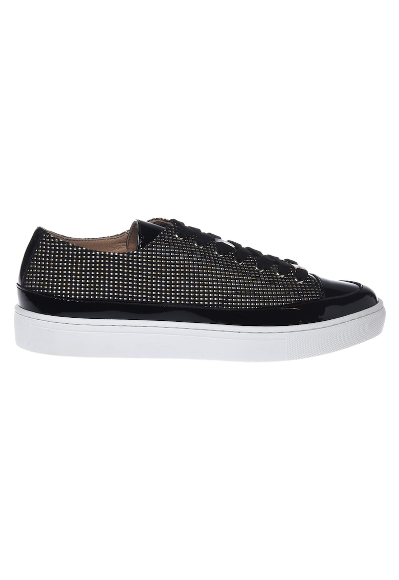 Pantofi sport unisex low-cut cu strasuri - Negru