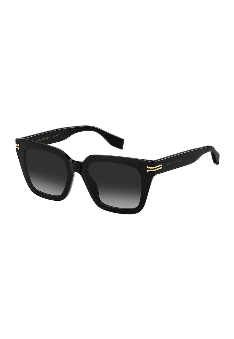 Ochelari de soare patrati cu lentile in degrade - Negru