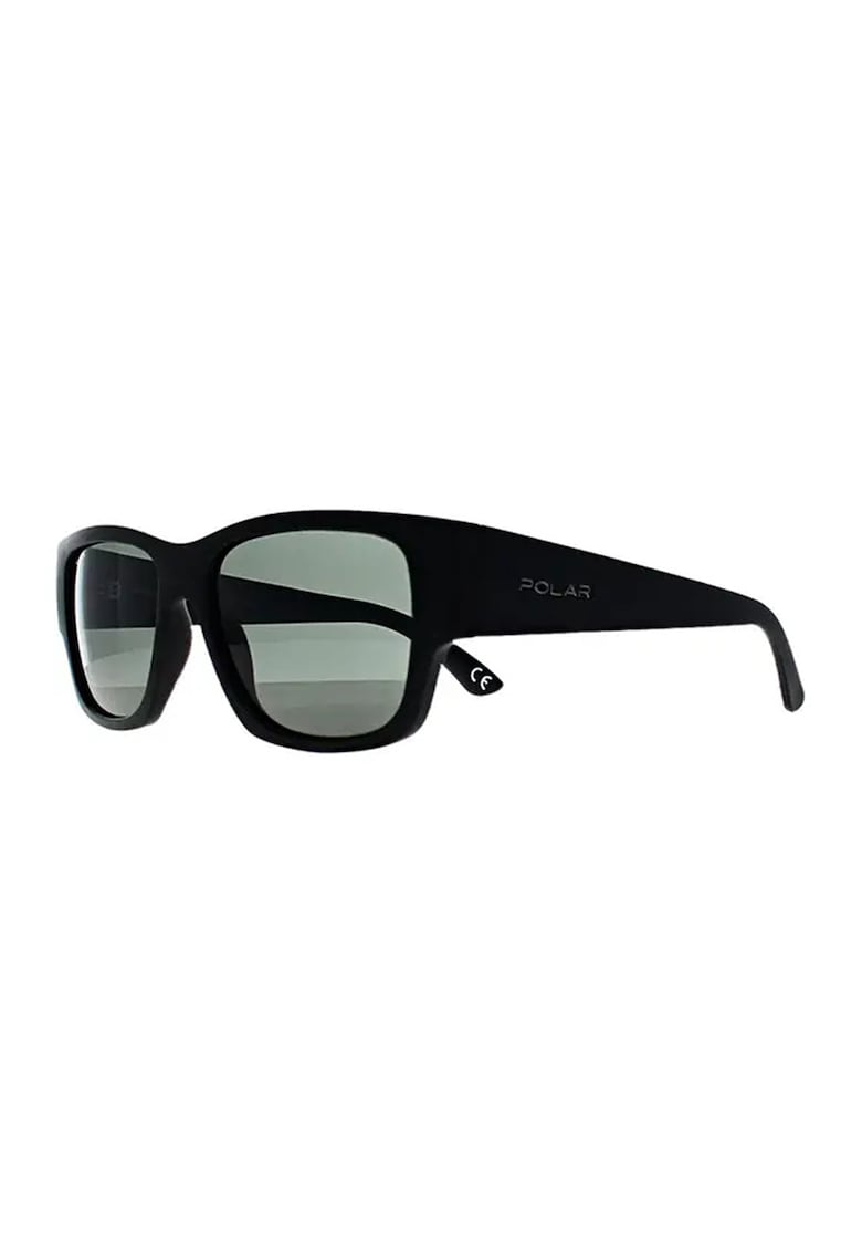 Ochelari de soare unisex dreptunghiulari - Negru