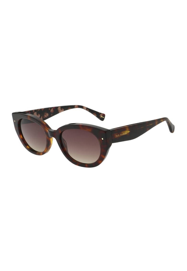 Ochelari de soare cat-eye cu lentile in degrade - Maro