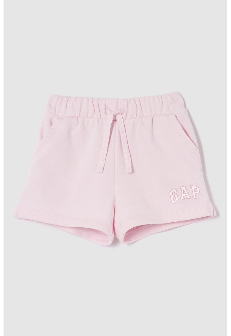 Pantaloni scurti cu talie ajustabila - Roz pastel
