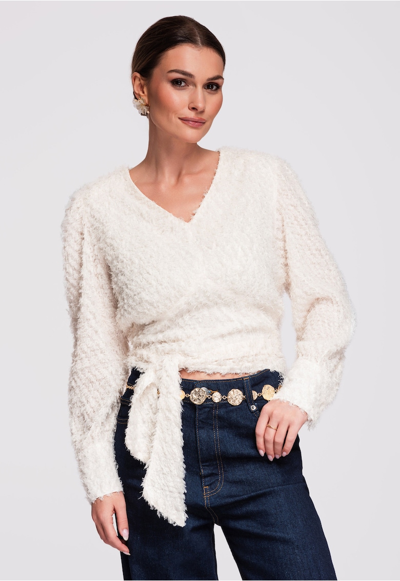 Bluza scurta OW-TS-E0010 - Bej