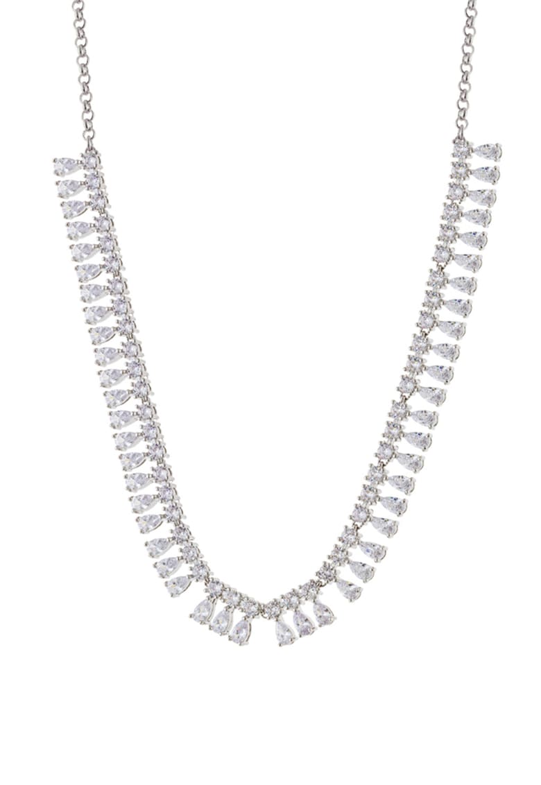 Colier cu cristale zirconia Eleganza - Argintiu