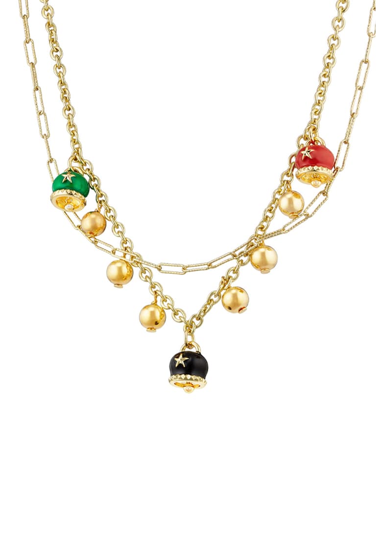 Colier placat cu aur de 18K si pandantiv Lucky Charm - Auriu