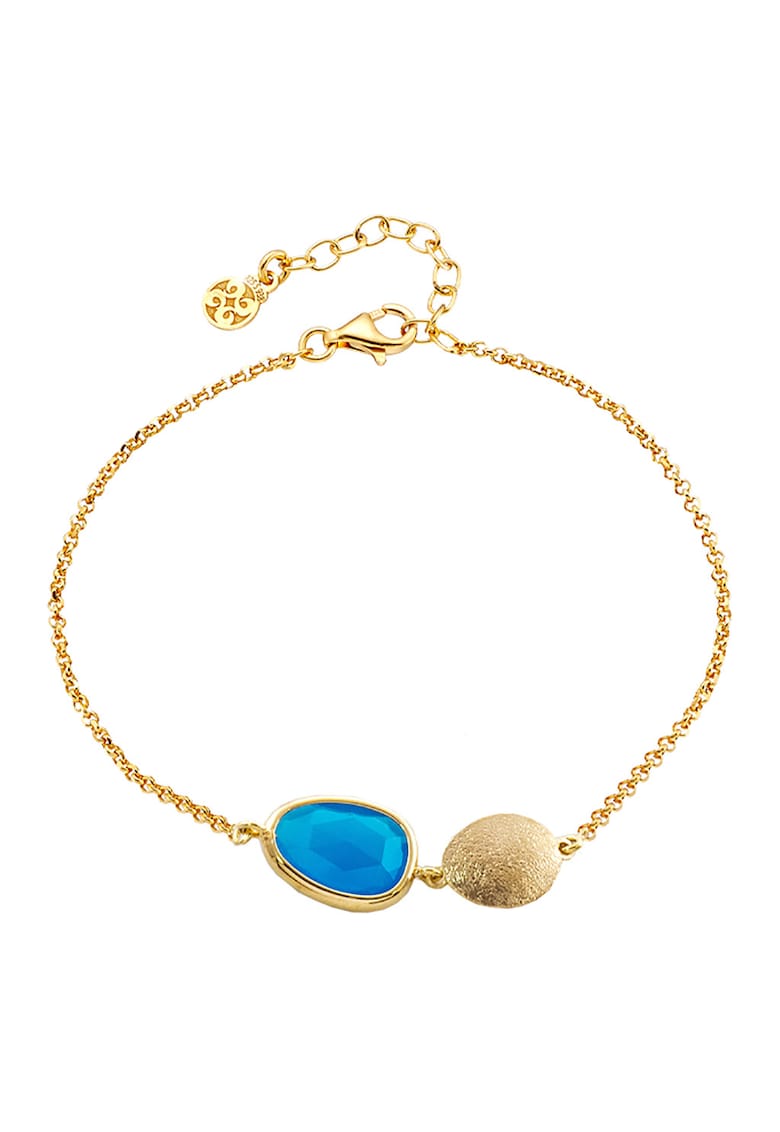 Bratara din argint 925 placata cu aur de 18K Rock Candy - Auriu