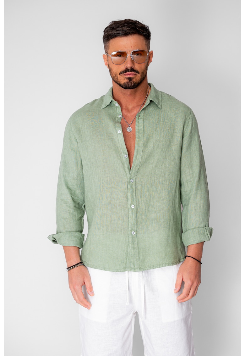 Camasa din 100% In Light Olive 20735 - Verde masliniu deschis