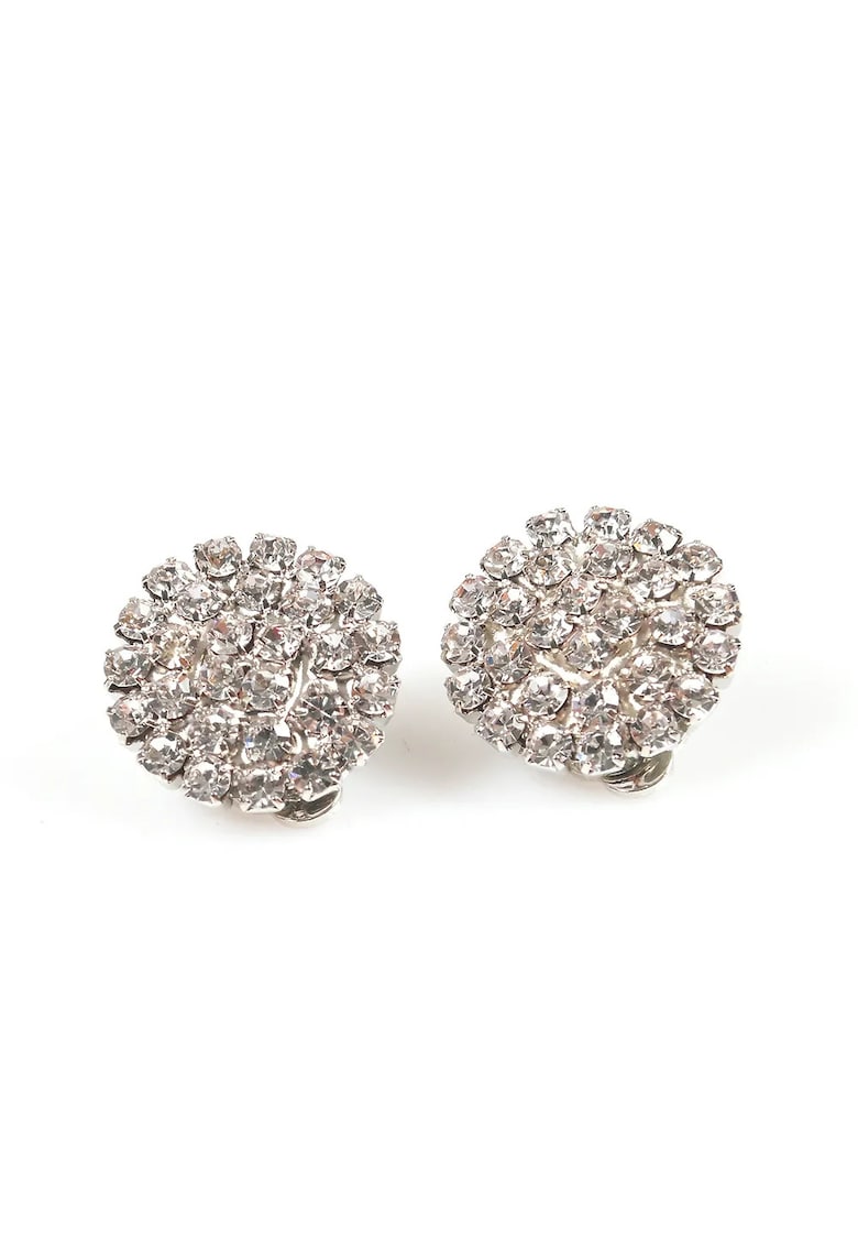 Cercei eleganti tip floare cu strasuri