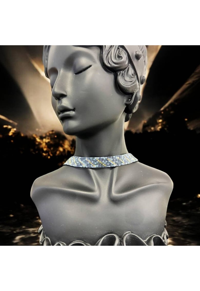 Colier choker elegant handmade din margele miyuki Ansel