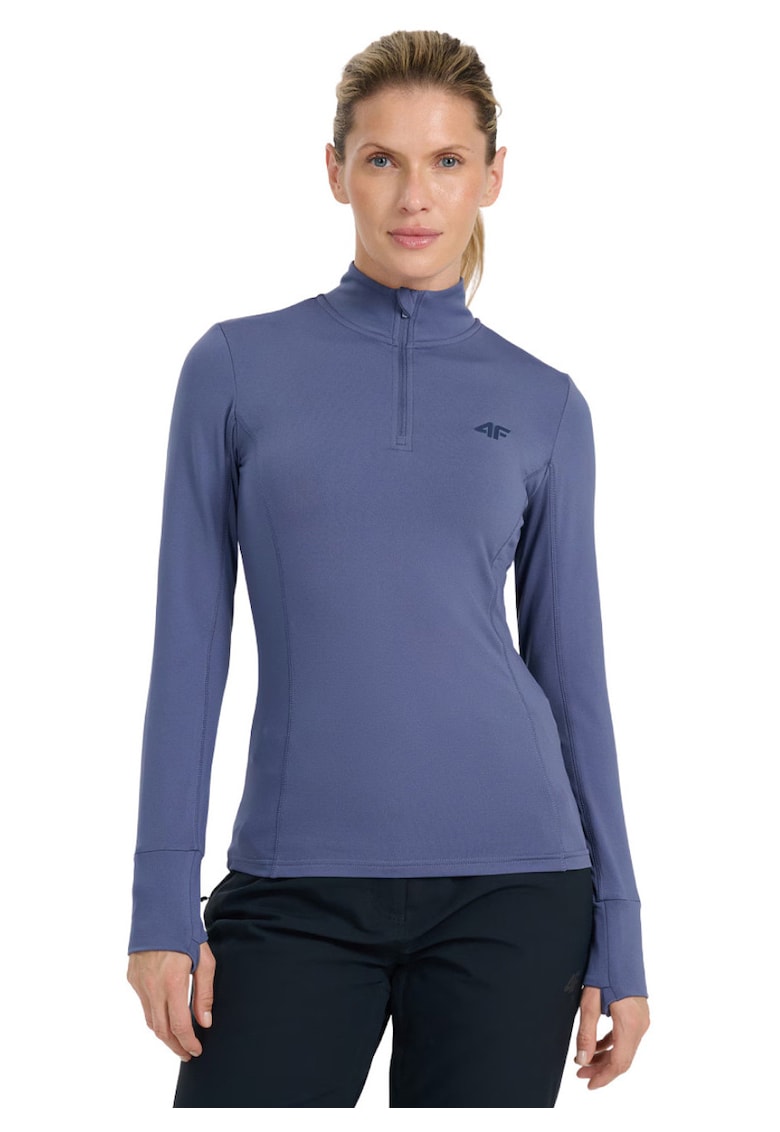 Bluza sport mov - material cu uscare rapida - croiala slim - pentru femei -