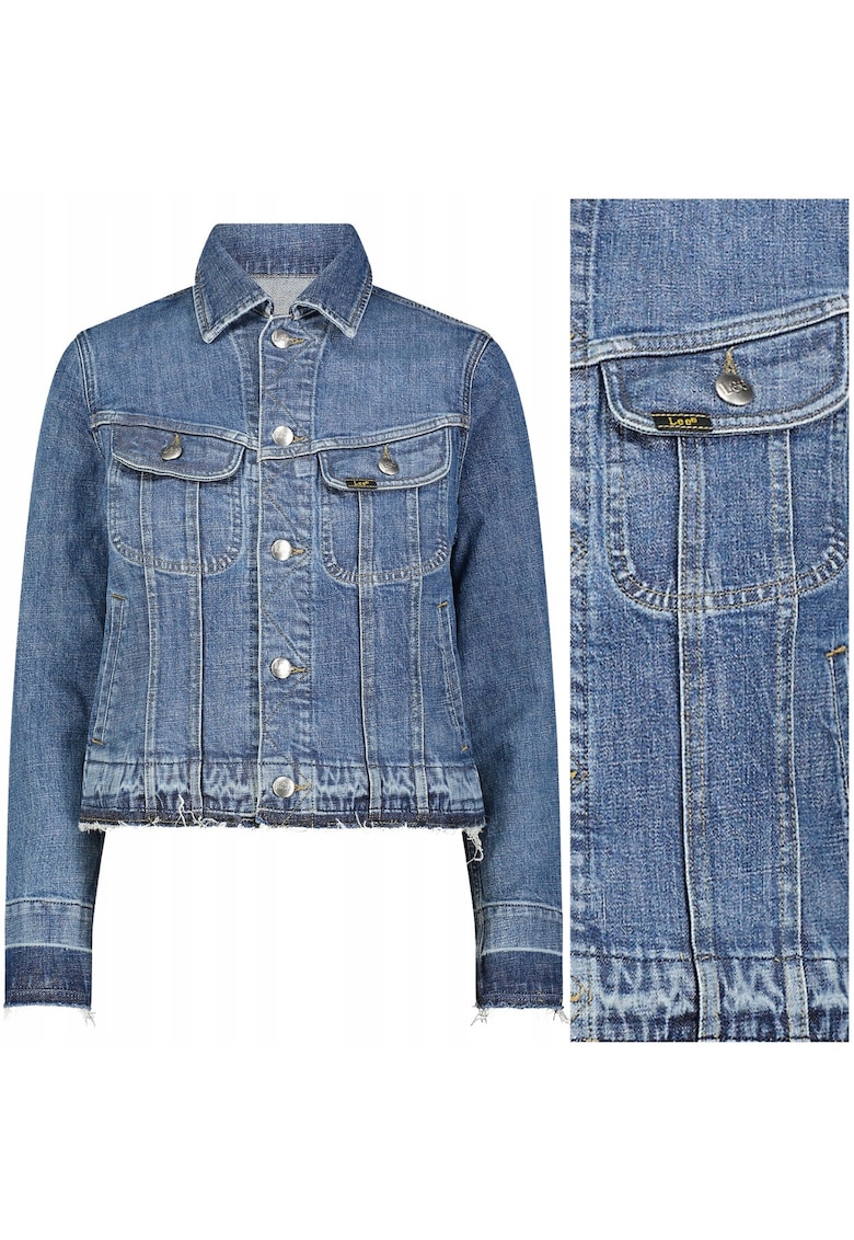 Geaca dama - RIDER JACKET PastTheHorizon - slim fit - albastru - bumbac