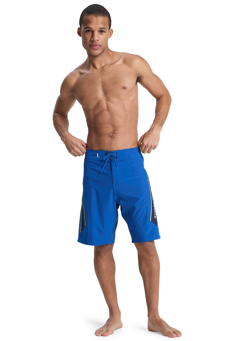 Pantaloni scurti de baie cu logo Surfsilk Clicker - Albastru inchis