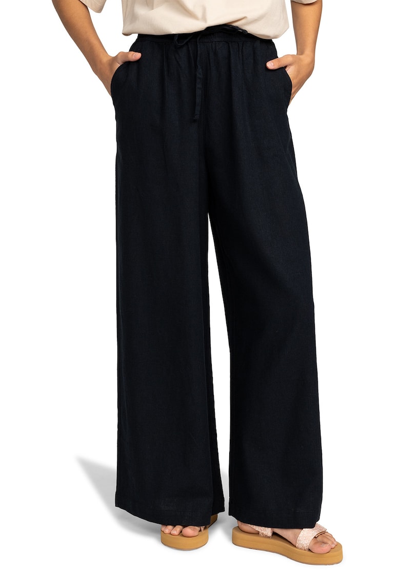 Pantaloni uni relaxed fit - Gri carbune