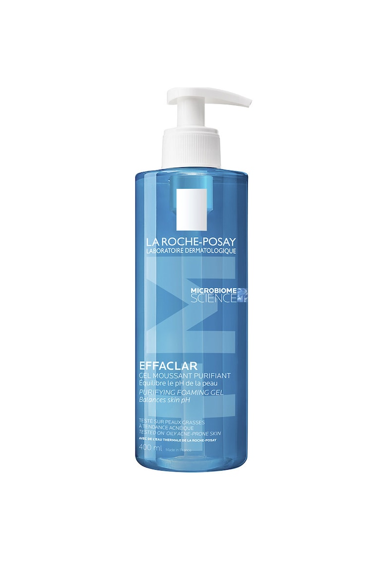 Gel spumant de curatare purifiant Effaclar +M pentru piele grasa cu tendinta acneica - anti-imprefectiuni - 400 ml
