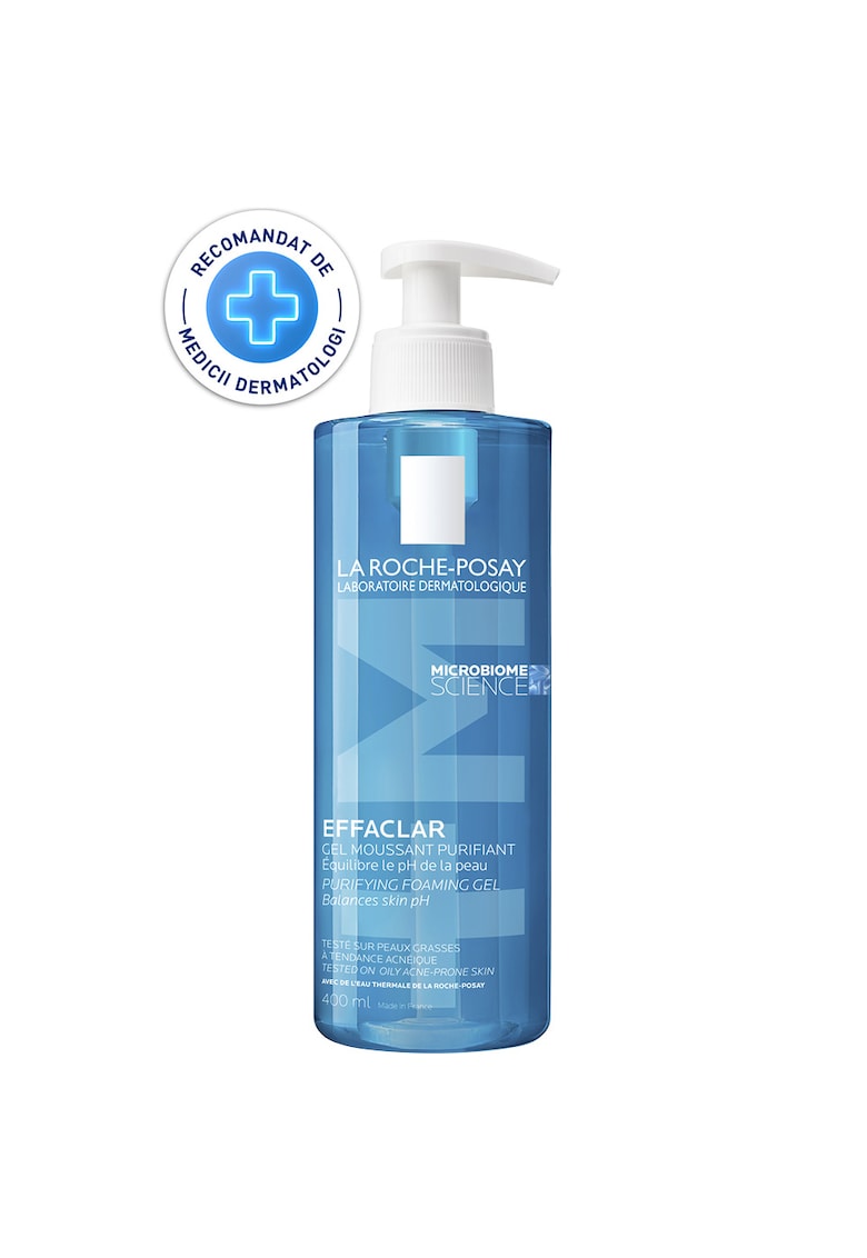 Gel spumant de curatare purifiant Effaclar +M pentru piele grasa cu tendinta acneica - anti-imprefectiuni