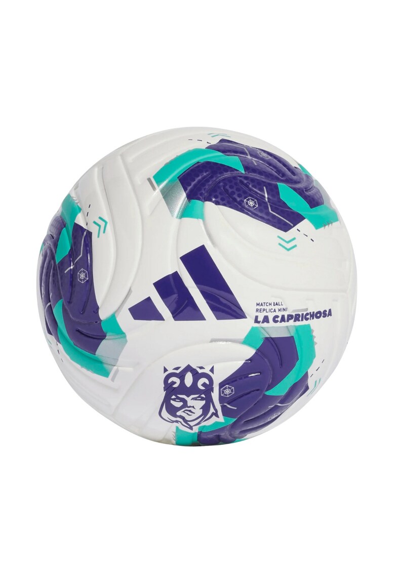 Minge de fotbal Queens League mini alb-violet-verde - 1 - material reciclat - 100% TPU