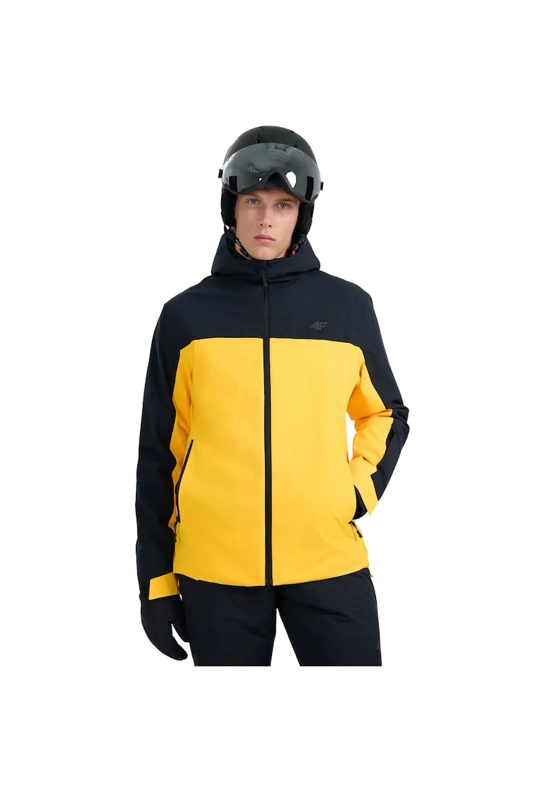 Jacheta sport barbati M0787 - Poliester - Portocaliu/Negru -