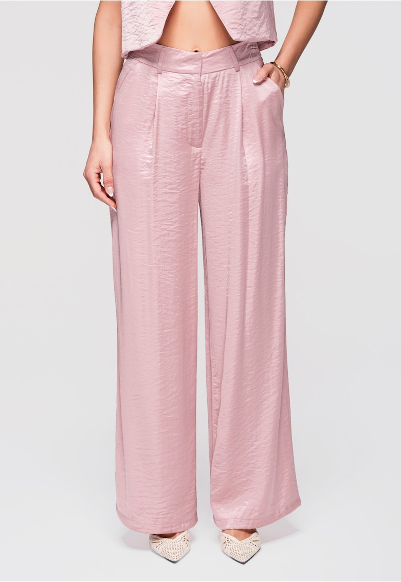Pantaloni cu croi larg OW-PA-E0002 - Roz