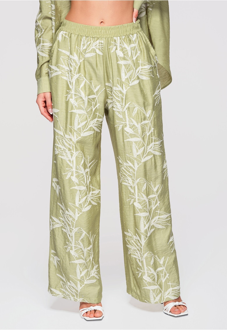 Pantaloni cu croi larg OW-PA-E0005 - Verde