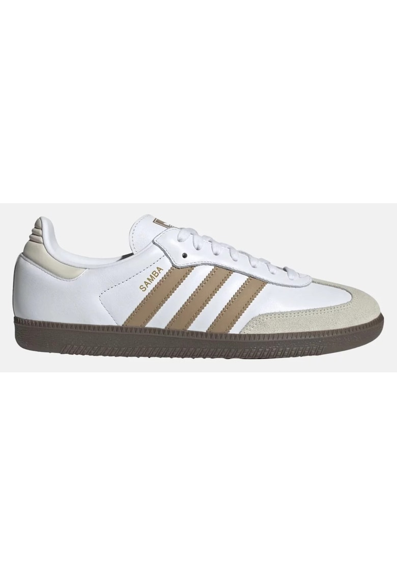 Pantofi sport unisex din piele cu garnitura din piele intoarsa Samba OG