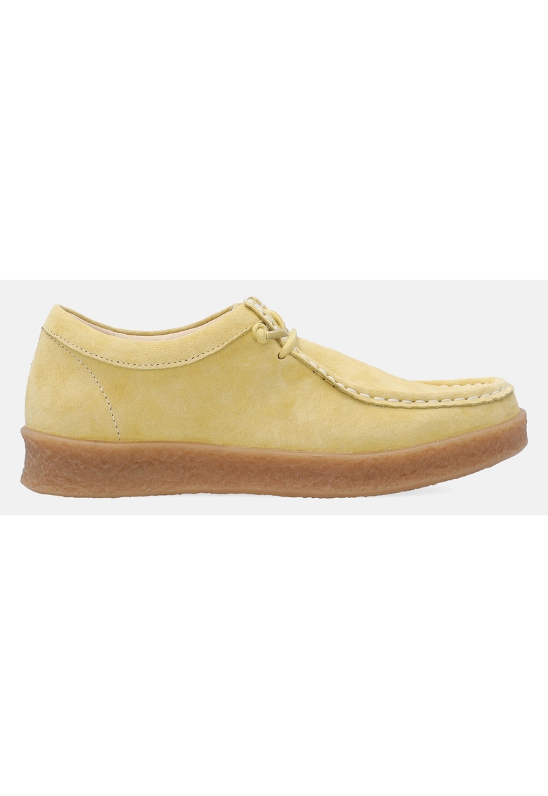 Mocasini din piele intoarsa - Galben - Galben