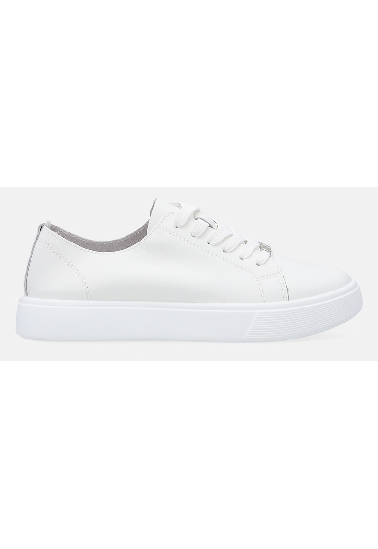 Pantofi sport din piele cu logo metalic