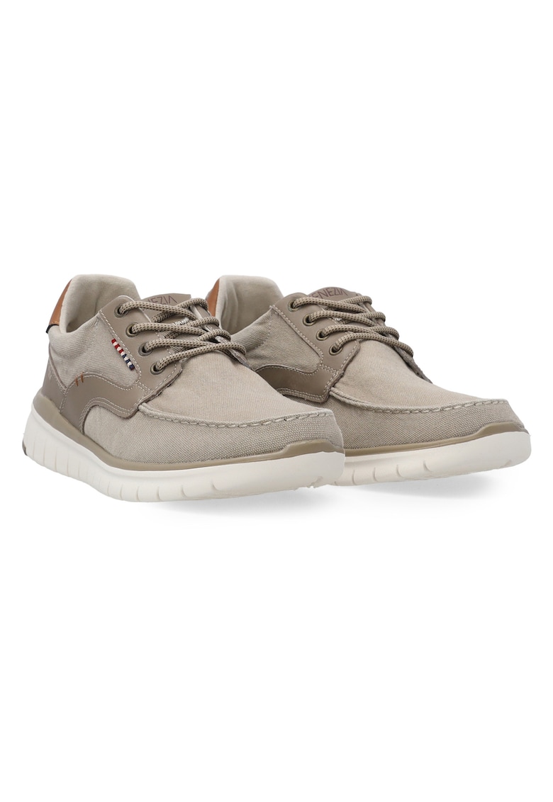 Pantofi din material textil cu sireturi