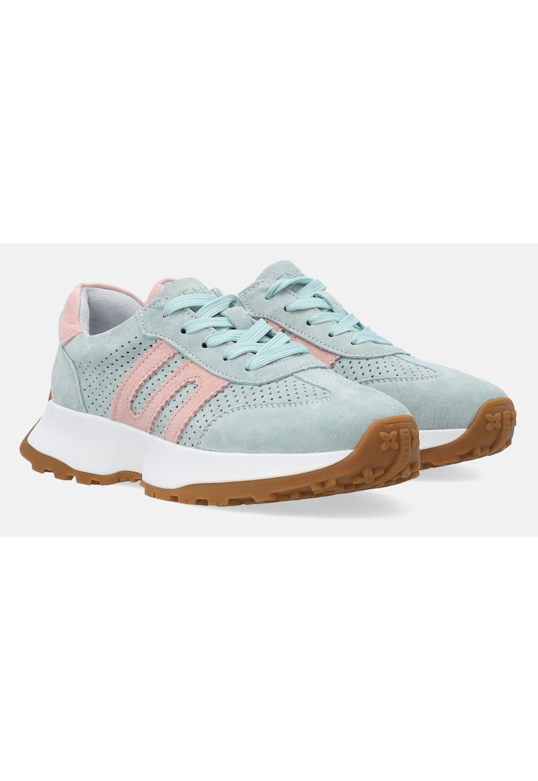Pantofi sport de piele intoarsa cu sireturi