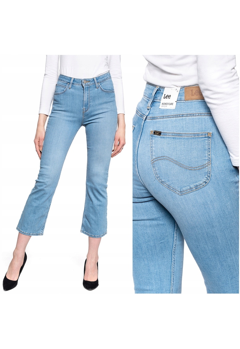 Blugi Dama - Breese - Regular Fit - Lungime 3/4 - 5 Buzunare - Fermoar - Bumbac - W28-L33 - Albastru