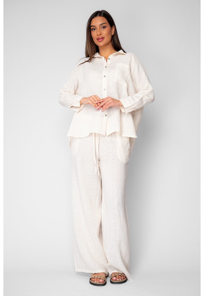 Set Camasa si Pantalon din 100% in Cream 20890 - Bej