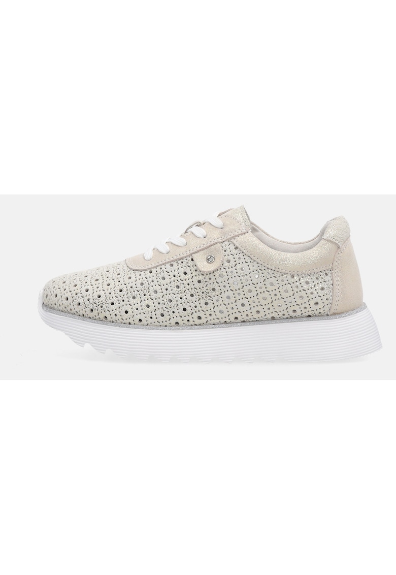 Pantofi sport din piele intoarsa cu perforatii