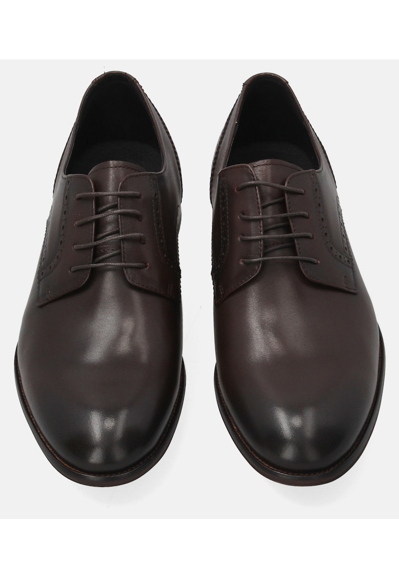Pantofi Derby cu perforatii decorative