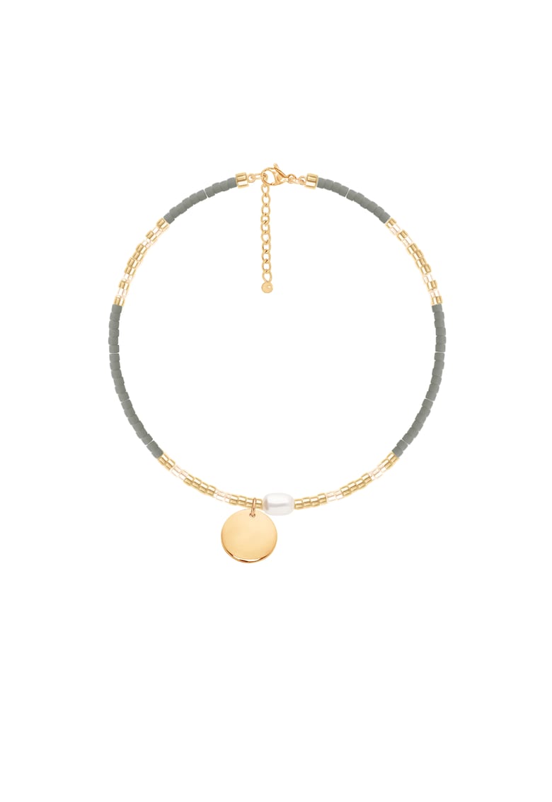 Bratara placata cu aur de 18K si decorata cu perla de cultura