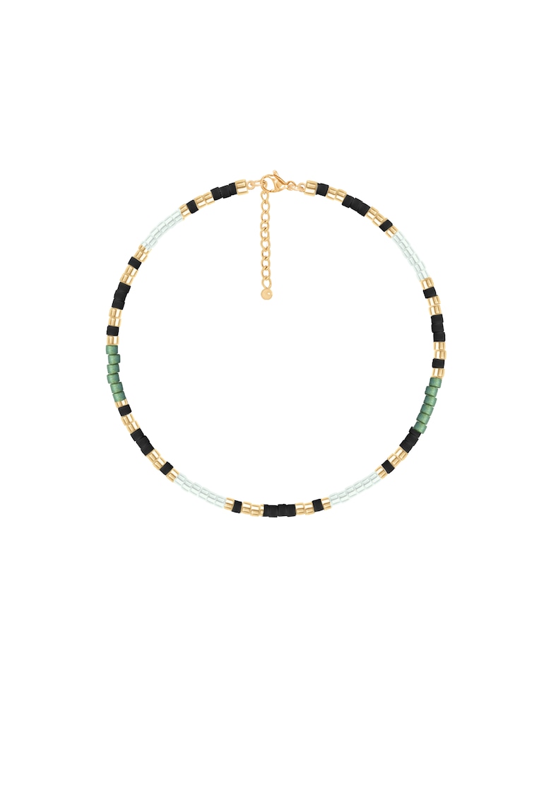 Bratara placata cu aur si decorata cu margele