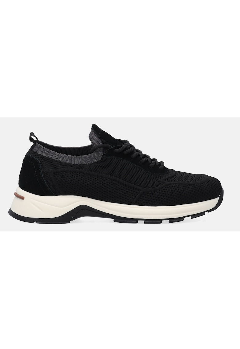 Pantofi sport cu talpa demi-wedge - Negru